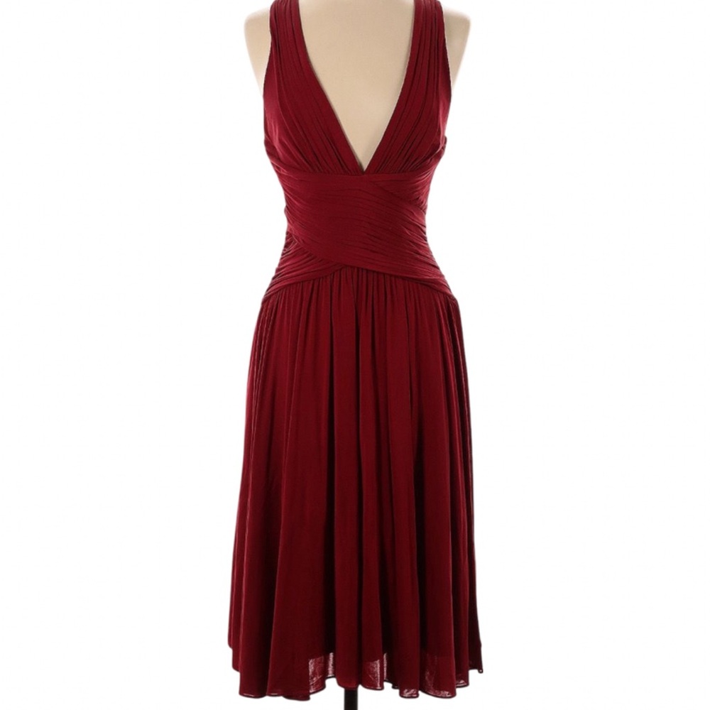BCBGMaxAzria Deep Red Backless Dress ❤️♥️